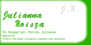 julianna moisza business card